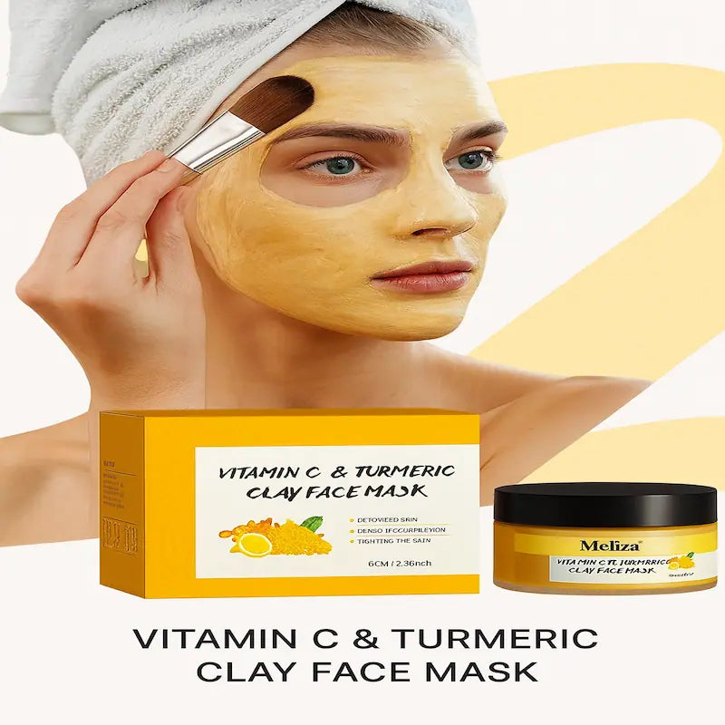 Mascarilla Facial de Cúrcuma y Vitamina C – Limpieza Profunda y Luminosidad