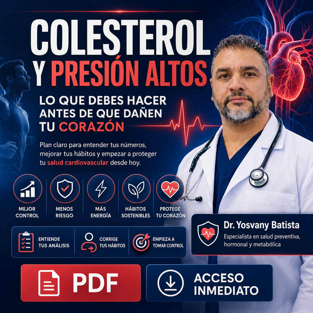 Colesterol y Presión Altos: Entiende Tus Números — Guía Digital + Plan de 14 Días